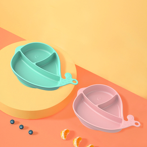 Hot bán Silicone trẻ em Bộ đồ ăn tấm thiết lập của bé ăn Nguồn cung cấp đào tạo cup bé Silicone muỗng và Ngã Ba ăn đặt - Product Image 6