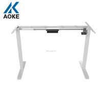 Bureau de jeu électrique réglable en hauteur, design moderne, bureau debout en fer pour usage professionnel, AOKE AK09-09 25mm/s 48dB