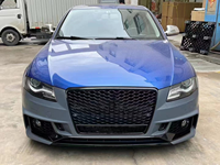 Kits de pare-chocs avant de remplacement style RS4 avec calandre pour Audi A4 S4 B8 2008 2009 2010 2011 2012, mise à niveau Facelift, pièces de carrosserie