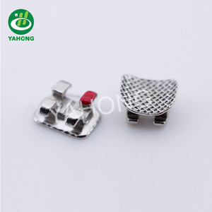 Dental Orthodontic Metal <strong>Mesh</strong> <strong>Base</strong> Bondable Standblasted Mini Roth <strong>Bracket</strong> - Product Image 6