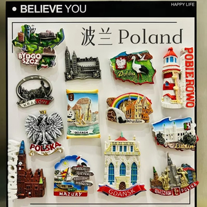 Wholesale Custom Logo 3D Resin Tourism Souvenirs City Custom Refrigerator Sticker Souvenir Home Decoration Resin <strong>Fridge</strong> <strong>Magnet</strong> - Product Image 2