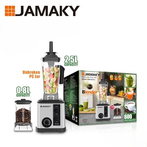 JAMAKY Professional 2-in-1-Mixer & <span class=keywords><strong>Grinder</strong></span>, 600W 28000 U/min mit 2,5 l Saft becher und 0,8 l Mühle - Product Image 5