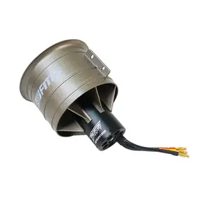 Fms 90mm Metal 12 bıçak ile 4075 Kv1500 Motor 8s kanallı Fan Jet Edf Motor gücü Rc uçak modeli uçak araba parçaları