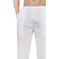 Ensemble Kurta Pyjama pour Homme Triloki en Coton, Tenue Traditionnelle Indienne Décontractée, Vêtement Ethnique avec Détection par Capteur, Origine Inde Pakistan