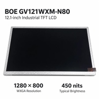 Module d'affichage LCD TFT BOE GV121WXM-N80 12,1 pouces 1280x800 WXGA 450 nits 30 broches LVDS pour IHM industrielle