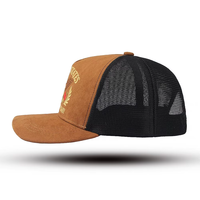 Casquette Trucker en Maille à 6 Panneaux Qualité OEM ODM 1.1 avec Broderie de Slogan Personnalisé pour Grossistes Usine BSCI Casquette d'Été Faible MOQ