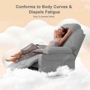 <span class=keywords><strong>Fauteuil</strong></span> inclinable électrique avec fonction de levage assisté, 8 points de massage, chauffant, gris, pour personnes âgées - Product Image 6