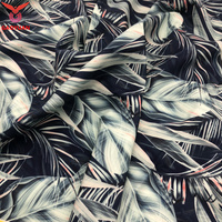 2025 vente chaude 100% polyester imprimé short de plage tissu de peau de pêche 75D * 150D tissu en microfibre imprimé