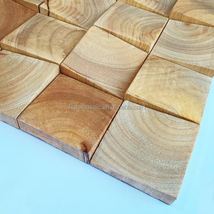 Tấm Ốp Tường Phòng Ngủ Phòng Khách Khảm Tường Bằng Gỗ Cao Su 3D Gạch Gỗ Cổ Trang Trí Nội Thất Khảm - Product Image 3