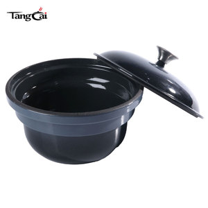 Grande <span class=keywords><strong>cocotte</strong></span> en <span class=keywords><strong>fonte</strong></span> émaillée, style japonais, dégradé gris, avec couvercle, ustensile de cuisson antiadhésif pour riz moelleux et braisage - Product Image 3