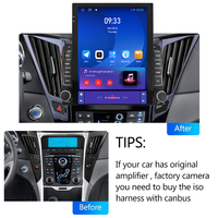 Radio Mobil Android 9.7'' Inch untuk Sonata I40 I45 2011-2015 dengan Layar Vertikal GPS Stereo Navigasi Multimedia DSP 4G/WiFi