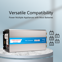 Convertisseur de puissance Pretiosus Inverter 5000 Watt 5KW 12/24/48V DC AC110/120/220/230V Onde sinusoïdale pure avec chargeur AC