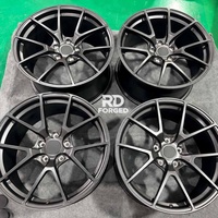 Jantes forgées légères noires mates Vs5rs 18 19 20 21 22 pouces 5x120 5x114.3 Monobloc en alliage pour BMW M3 M4 Tesla Mustang