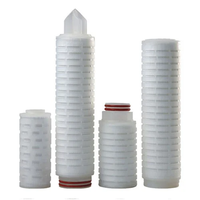 Cartouche filtrante plissée en PTFE hydrophobe de 0,2 micron, 10 pouces, haut débit, pour filtration d'air - Demande de devis