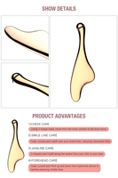 Outil de sculpture du visage 3D en or 24 carats, deux têtes, micro-courant, alimenté par énergie solaire, masseur Gua Sha personnalisé pour les yeux, rouleau de massage beauté