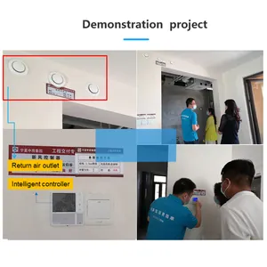 Système de ventilation d'air intelligent récupérateur d'air avec serpentin d'eau chauffer et refroidir l'air d'entrée