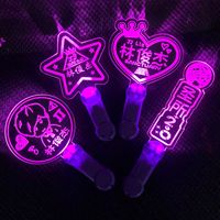 Bâton lumineux LED en acrylique pour concert, bracelet lumineux, lampe torche de soutien, impression personnalisable, style ROMANCE/Anime