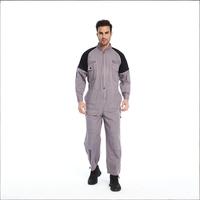 Combinaison de travail pour homme à blocs de couleur |   Combinaison de travail multi-poches à taille élastique pour la réparation automobile et l'entretien industriel