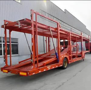 Ws China Fabriek Dubbeldekker Truck Aanhangwagen Auto Transport Trailer