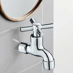 Robinet Mitigeur Mural en Laiton Style Moderne pour Salle de Bain et <span class=keywords><strong>Jardin</strong></span>, Robinet d'Eau pour Lavabo - Product Image 1