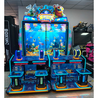 Machine de jeu vidéo de pêche de grande taille, simulateur universel de course, machine commerciale à pièces pour quatre personnes