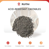 Béton réfractaire résistant aux acides, coulable, avec service de découpe, haute résistance et construction facile pour les cheminées des centrales électriques