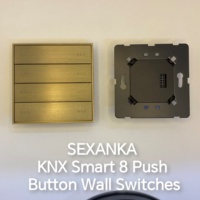 SEXANKA RS485 Système d'atomisation pour maison intelligente 4 interrupteurs muraux intelligents à bouton-poussoir en métal