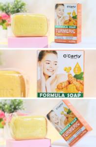 Jabón Corporal Sólido Herbal de Cúrcuma y Vitamina C O'Carly Skincare con Aceite de Oliva, Antiacné, Blanqueador, Hidratante y <span class=keywords><strong>Aclarante</strong></span> para la Piel, Ideal para Viajes - Product Image 5