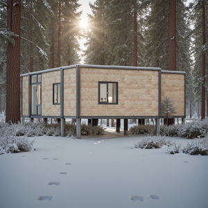 บ้านคอนเทนเนอร์2ห้องนอนแบบเคลื่อนย้ายได้20-40ft หรูบ้านเคลื่อนที่พร้อมห้องน้ำทนทานต่อความเย็นบ้านสำเร็จรูปแบบแยกส่วน - Product Image 3