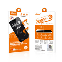 Verre trempé ultra-fin antistatique ESD à bord incurvé SUPER-D, dureté 9H, couverture intégrale pour la série iPhone 17 (vente en gros)