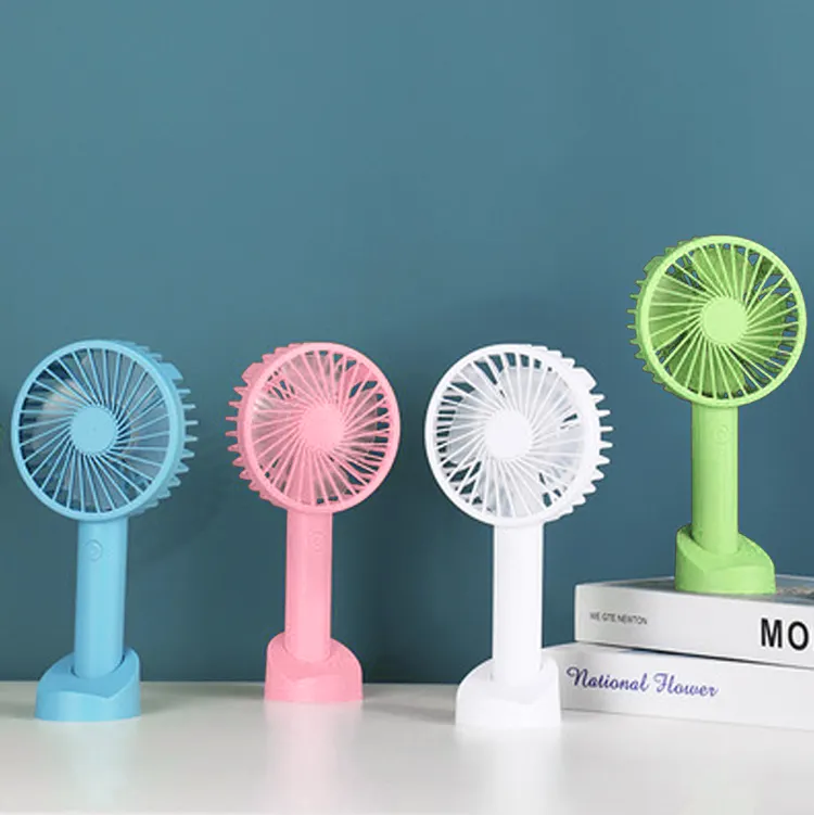 USB Rechargeable Desktop Table Stand Air Cooler Hand Held Electric Small Handheld Portable Mini Fan