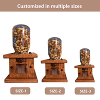Distributeur de bonbons en bois, distributeur de bonbons en bois pour Skittles ou M&Ms, distributeur de céréales pour comptoir