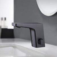 Robinet de lavabo moderne à trou unique pour salle de bain, robinet de lavabo à poser sur le comptoir, robinet à capteur de mouvement par induction