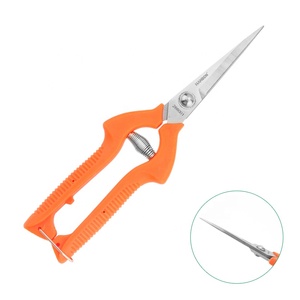 Tijeras de podar para jardín con mango suave y hoja curva para injerto de uvas y flores, al por mayor - Product Image 1