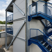 Maison préfabriquée à montage rapide pour bureau de chantier et maison préfabriquée en acier de style K pour grands sites de projets