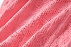 库存2025无袖女性针织设计金属装饰修身女性粉色提花Midi连衣裙 - Product Image 6