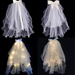 Velo Luminoso <span class=keywords><strong>LED</strong></span> Scintillante, Decorazione per Capelli con <span class=keywords><strong>Luci</strong></span> per Bambini, Ideale per Festival e Regali Festivi - Product Image 1