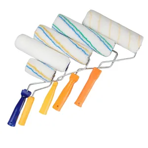 Customizable 4-10 Inch Decorative Acrylic Paint Rollers Blue Strip Roller In Paint Tools