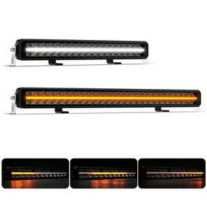 Barre <span class=keywords><strong>LED</strong></span> auxiliaire dynamique bicolore DRL ambre stroboscopique 21'' 32'' 40'' 52'' pour tout-terrain - Product Image 1