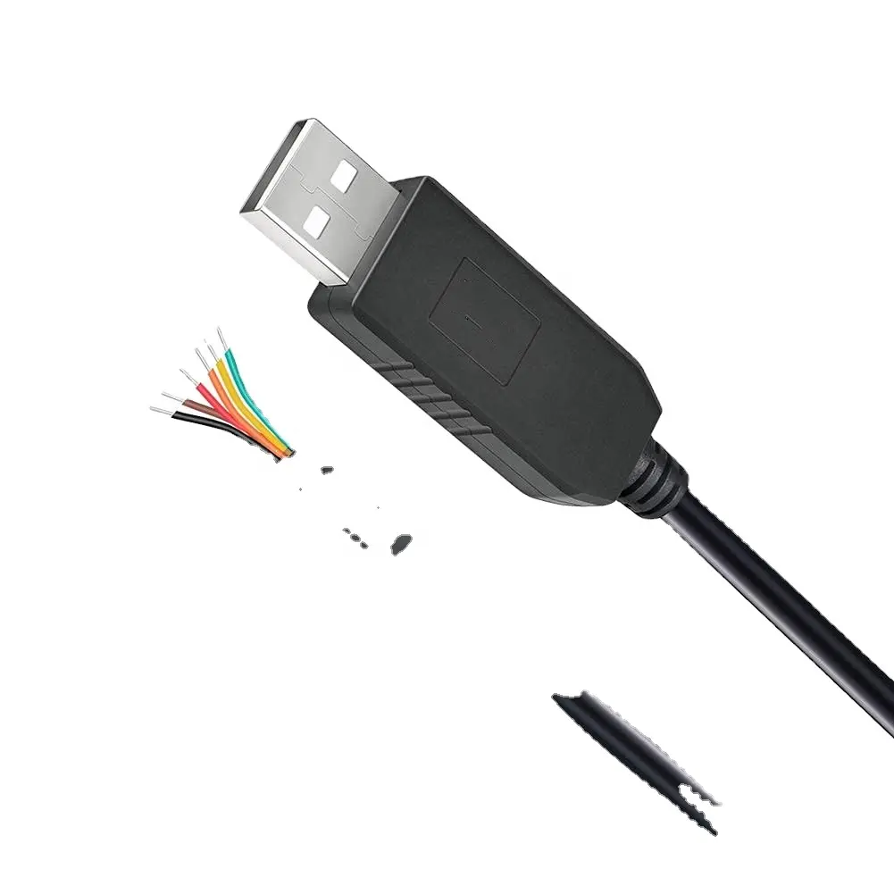 USB к UART TTL серийный 3,3 В 5 в адаптер кабель 6 проводов конец с чипом FTDI FT232 TX RX сигнал для Windws 10 8 7 XP Vista