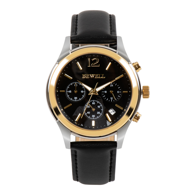 OEM Quartz Wrist Watch with Chronograph Feature and Japan Movement 3ATM Water Resistant