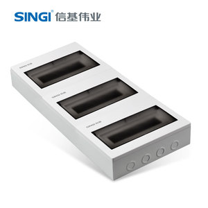 Boîtier de distribution électrique GNB-3072, 72 voies, 3 <span class=keywords><strong>rangées</strong></span>, montage en surface, indice de protection IP30, 63A, certifié CE et CB, équipement électrique - Product Image 4