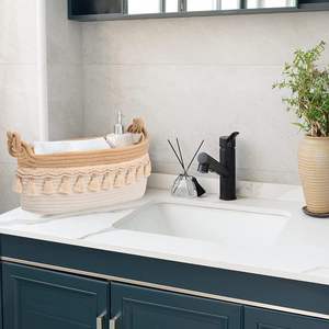 Mignon petit <span class=keywords><strong>panier</strong></span> cadeau en tissu rectangulaire pour baby shower vide tissé stockage pour pépinière ou papier <span class=keywords><strong>toilette</strong></span> cadeaux décoratifs - Product Image 2