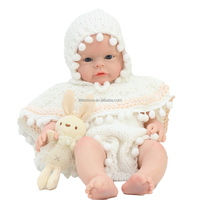 Poupée Bébé Fille Peinte de 20 Pouces, Très Vendue, avec Veines Visibles, Kit de Poupée Reborn Entièrement en Silicone Solide avec Peinture 3D de Peau, Bébé Nouveau-né