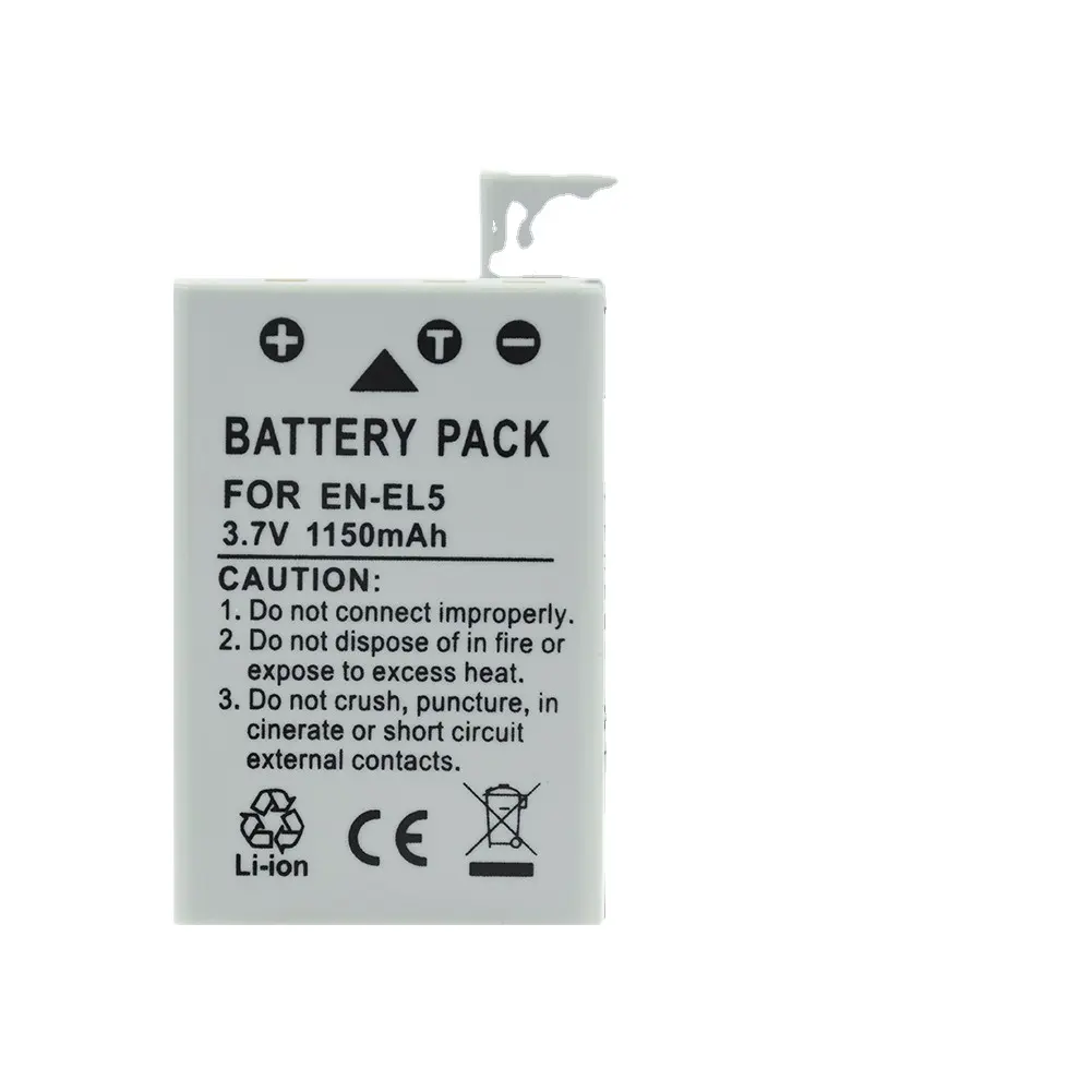 HSU-Batería de iones de litio de 3,7 V y 1150mAh para Nikon Coolpix P4 P5000 P5100 P6000 P80 P90 P100 P500 P510 P520 P530 S10