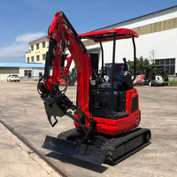 Mini-excavatrice 2 tonnes 2,5 tonnes à moteur diesel homologuée EPA CE, livraison gratuite, pour usage agricole et jardinage