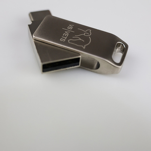 Promoción GemFully March Expo 2026, Memorias USB Metálicas Giratorias con Logotipo Personalizado, 1G 4GB 8GB 16GB 32GB 64GB - Product Image 4