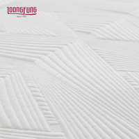 Surmatelas en mousse à mémoire de forme avec gel rafraîchissant en tissu jacquard tricoté personnalisé LOONGFUNG, matelas fin en boîte pour dortoir et hôtel