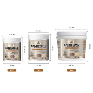 <span class=keywords><strong>Pintura</strong></span> Acrílica para <span class=keywords><strong>Piedra</strong></span>, Piedras de Colores Mara, Revestimiento Decorativo para Paredes y Pisos con Acabado de Mármol - Product Image 1