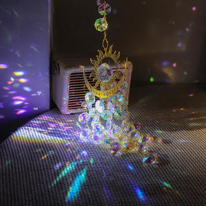 เครื่องดักฝันคริสตัล โมบายลมตกแต่ง ดีไซน์ดวงตา ดวงอาทิตย์ ดวงจันทร์ ขายส่ง - Product Image 2